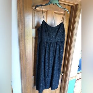 NWT Cynthia Steffe black lace midi dress